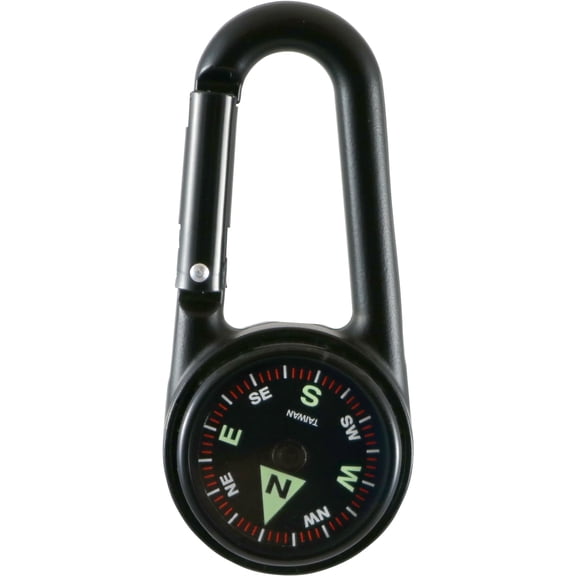 Coghlan's Carabiner Compass with Liquid-Filled Design, Luminous Directional Markers, Built-In Carabiner - Compact, Lightweight (1.2 x 2.7 x 0.4 in, 0.6 oz) for Hiking and Camping Navigation