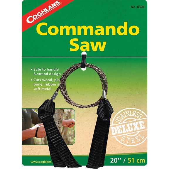 Coghlan's Deluxe Pocket Commando Saw 20" w/Nylon Handles 6-Pack Heavy-Duty Construction, Professional Use