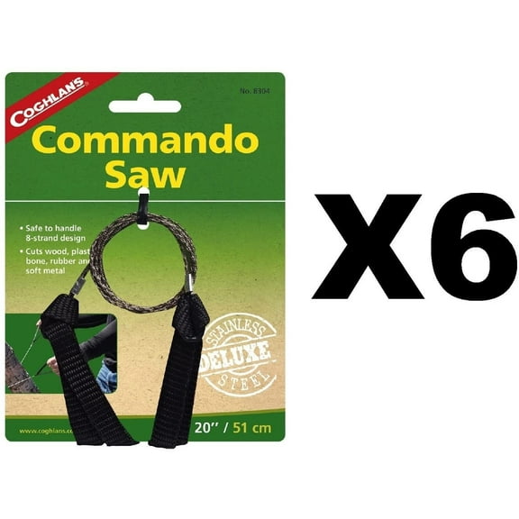Coghlan's Deluxe Pocket Commando Saw 20" w/Nylon Handles 6-Pack