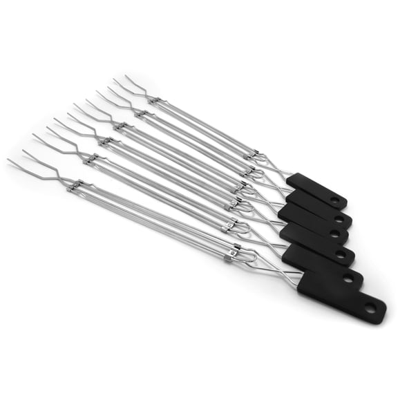 Coghlan's Extension Fork 6 Pack | Telescoping 20-30 Inch Portable Campfire Roasting Tool for Marshmallows, Hot Dogs, and Grilling; Durable Skewer for Outdoor Cooking and Camping