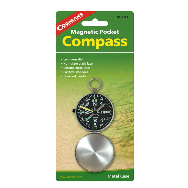 Coghlan's Magnetic Pocket Metal Case Compass - Walmart.com
