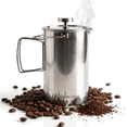 thumbnail image 1 of Coghlan's Stainless Steel French Press Coffee Maker – 4-Cup (32 oz), Campfire & Stovetop Safe, Portable & Durable – For Camping, Travel, or Home, 1 of 7