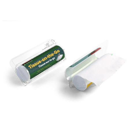 Coghlan's Tissue On-The-Go 2-ply -Compact Single Roll White for Camping and Travel