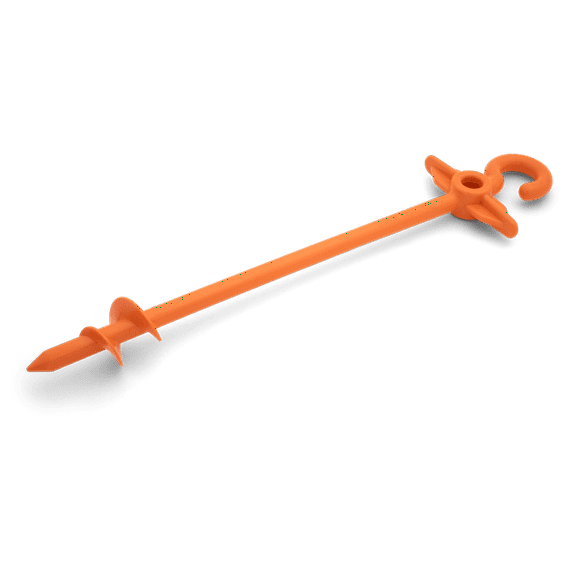 Coghlan's Twist Anchor, 12.6" Length, Orange Polypropylene Material, Ideal for Soft Soil or Sand