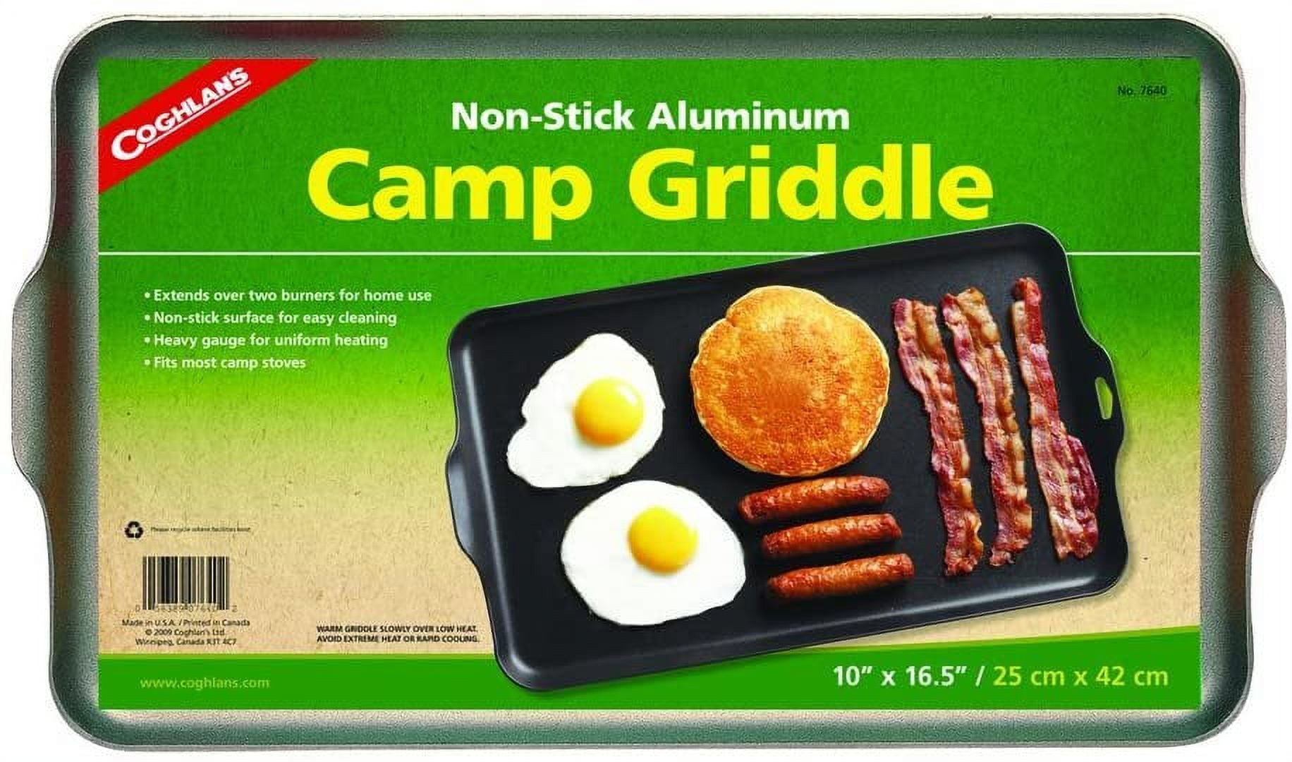 Coghlan's Two Burner Non-Stick Camp Griddle, 16.5 x 10-Inches Black