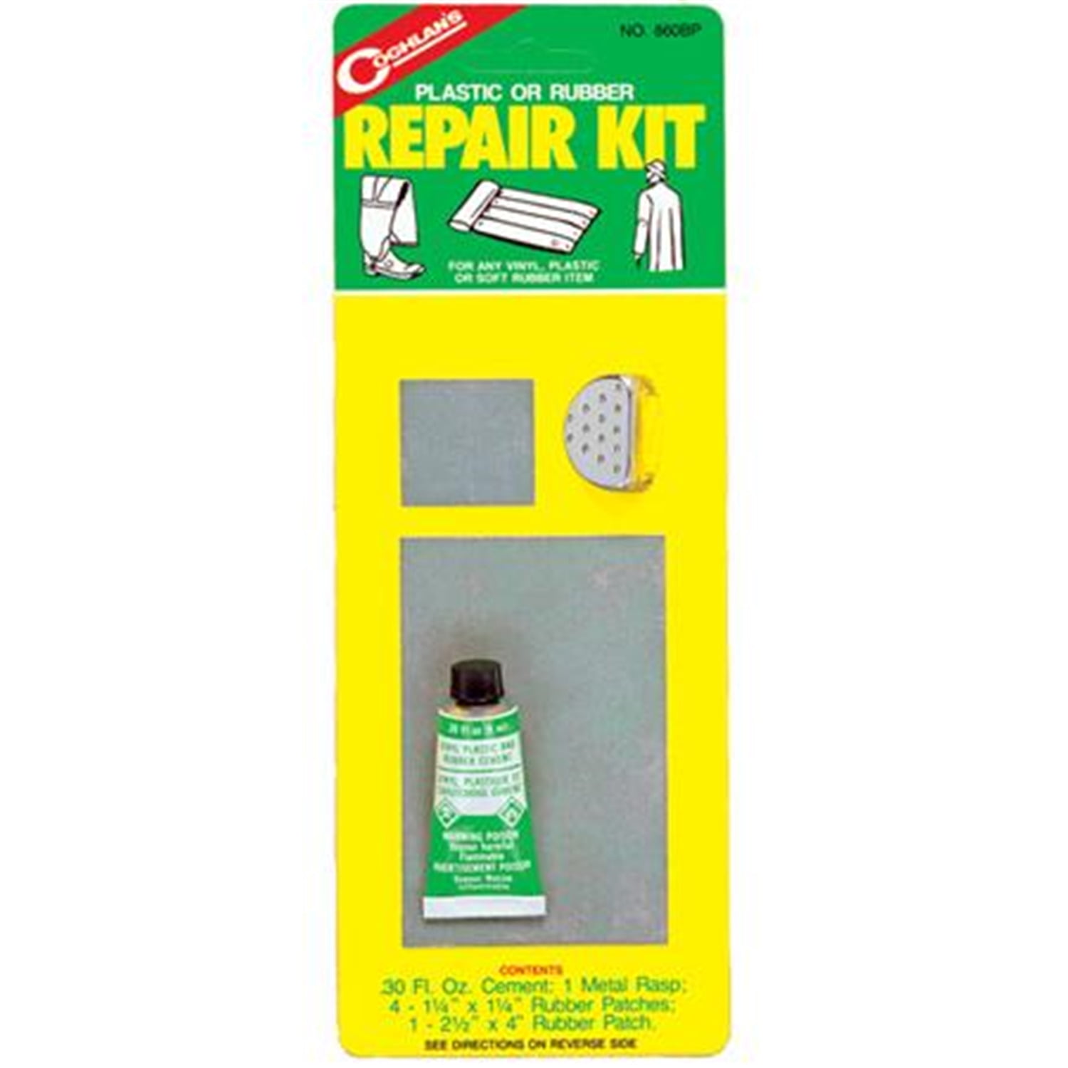 Coghlan's Vinyl and Rubber Repair Kit for Air Mattresses and
