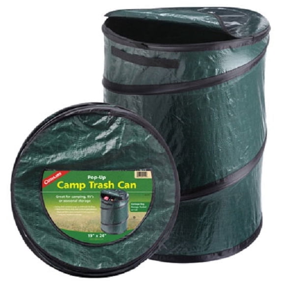 Coghlans 1219 19 x 24 Inch Spring Loaded Pop Up Camping Trash Can - Quantity of 4