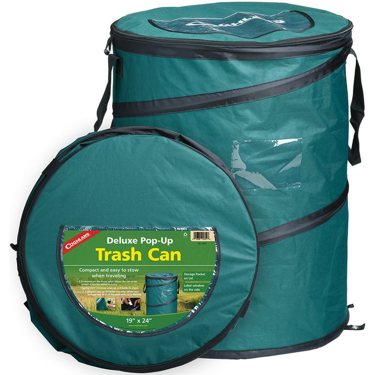 Coghlans Deluxe Pop-Up Collapsible Trash Can, Camping Portable