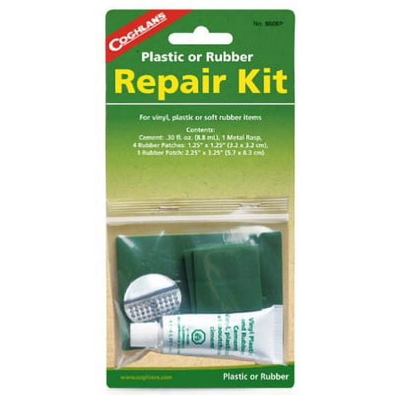 Coghlans 4PK Rubber Repair Kit For On The Spot Repair Of Any Vinyl Plastic Or Soft
