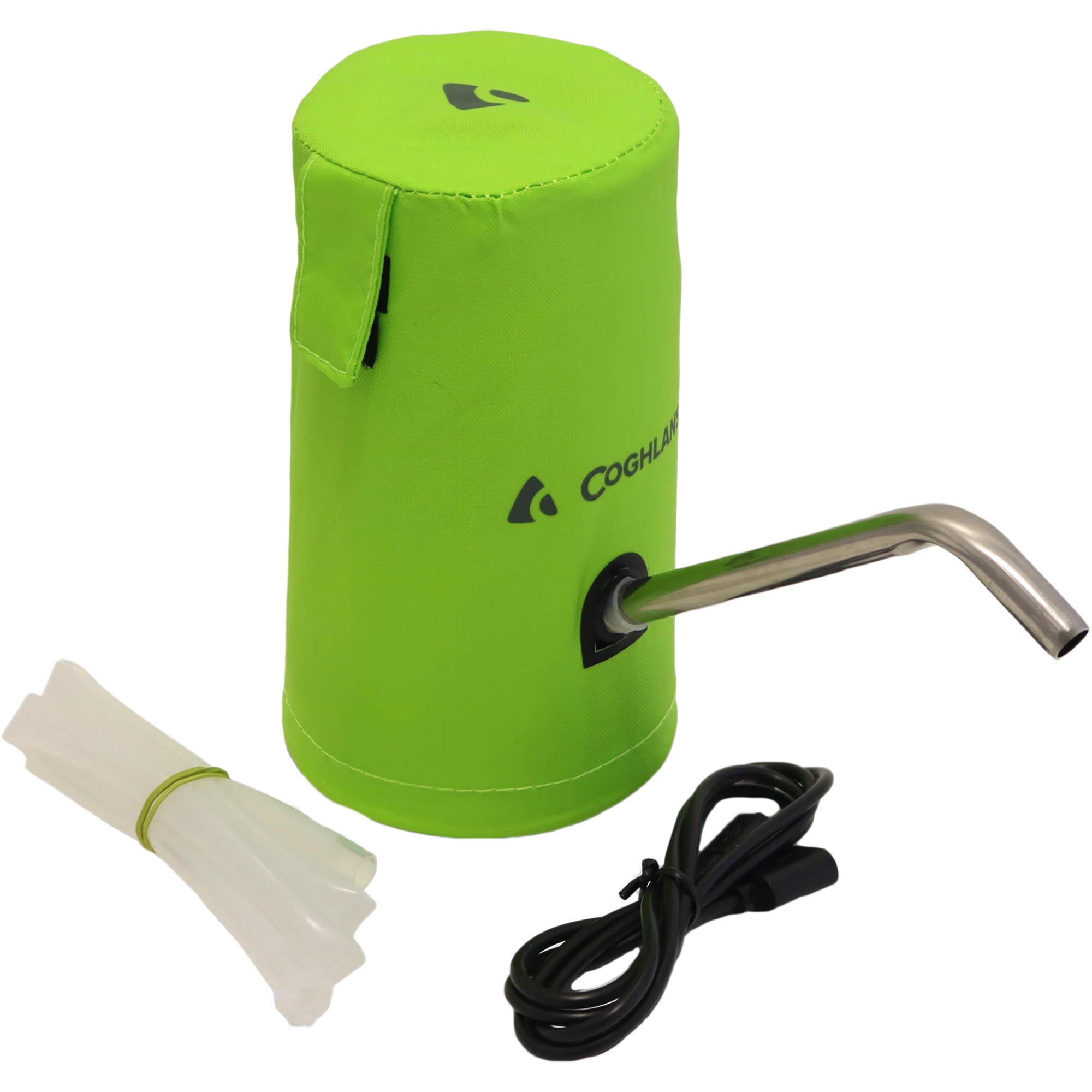 Green USB Rechargeable Electric Water Pump with Weather-Resistant Cover