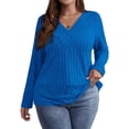 thumbnail image 1 of Cogild Plus Size Sweaters for Women Ribbed Knit Long Sleeve Oversized Top, 1 of 5
