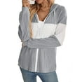 thumbnail image 1 of Cogild Sweaters Cardigans for Womens Zipper Up Striped Color Ribbed Cardigans for Womens Winter Fall Cardigans, 1 of 7