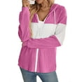thumbnail image 1 of Cogild Sweaters Cardigans for Womens Zipper Up Striped Color Ribbed Cardigans for Womens Winter Fall Cardigans, 1 of 7