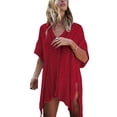 thumbnail image 1 of Cogild Swimsuit Cover Up for Women Crochet Sleeveless Tunic V Neck Bikini Beachwear Sheer Bathing Suit Coverups, 1 of 6