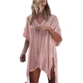thumbnail image 1 of Cogild Swimsuit Cover Up for Women Crochet Sleeveless Tunic V Neck Bikini Beachwear Sheer Bathing Suit Coverups, 1 of 5