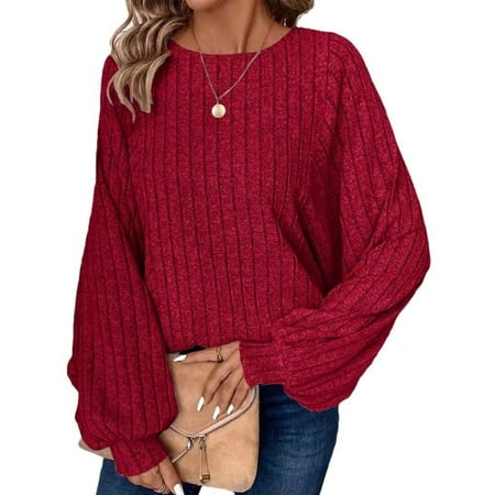 Cogild Women's Plus Size Sweaters for Women, Lightweight Ribbed Solid Color Long Sleeve, Oversized, 5XL price history and forecast - Cogild