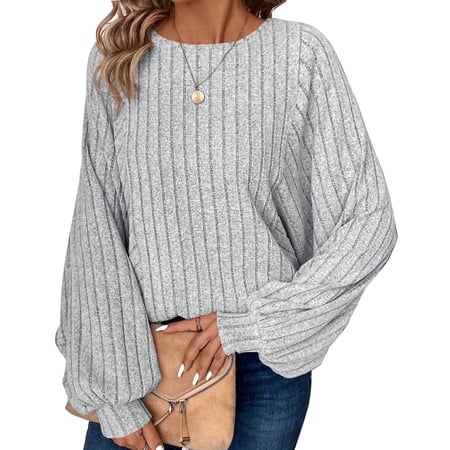 Cogild Women's Plus Size Sweaters for Women, Lightweight Ribbed Solid Color Long Sleeve, Oversized, 5XL price history and forecast - Cogild