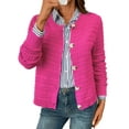 thumbnail image 1 of Coglid Textured Knit Cardigans for Womens with Button-Down Front Classic Design Fall Winter Sweaters for Womens Solid Color Cardignas for Ladies, 1 of 6