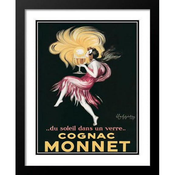 Cognac Monnet 20x23 Framed and Double Matted Art Print by Leonetto Cappiello