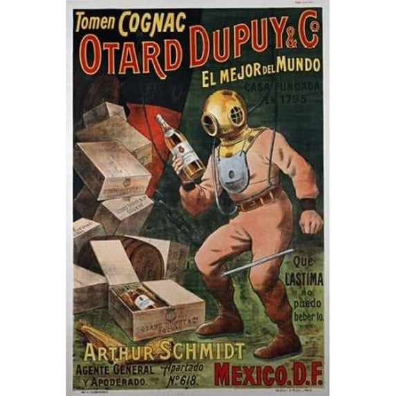 Cognac Otard Dupuy and Co Poster Print by Unknown