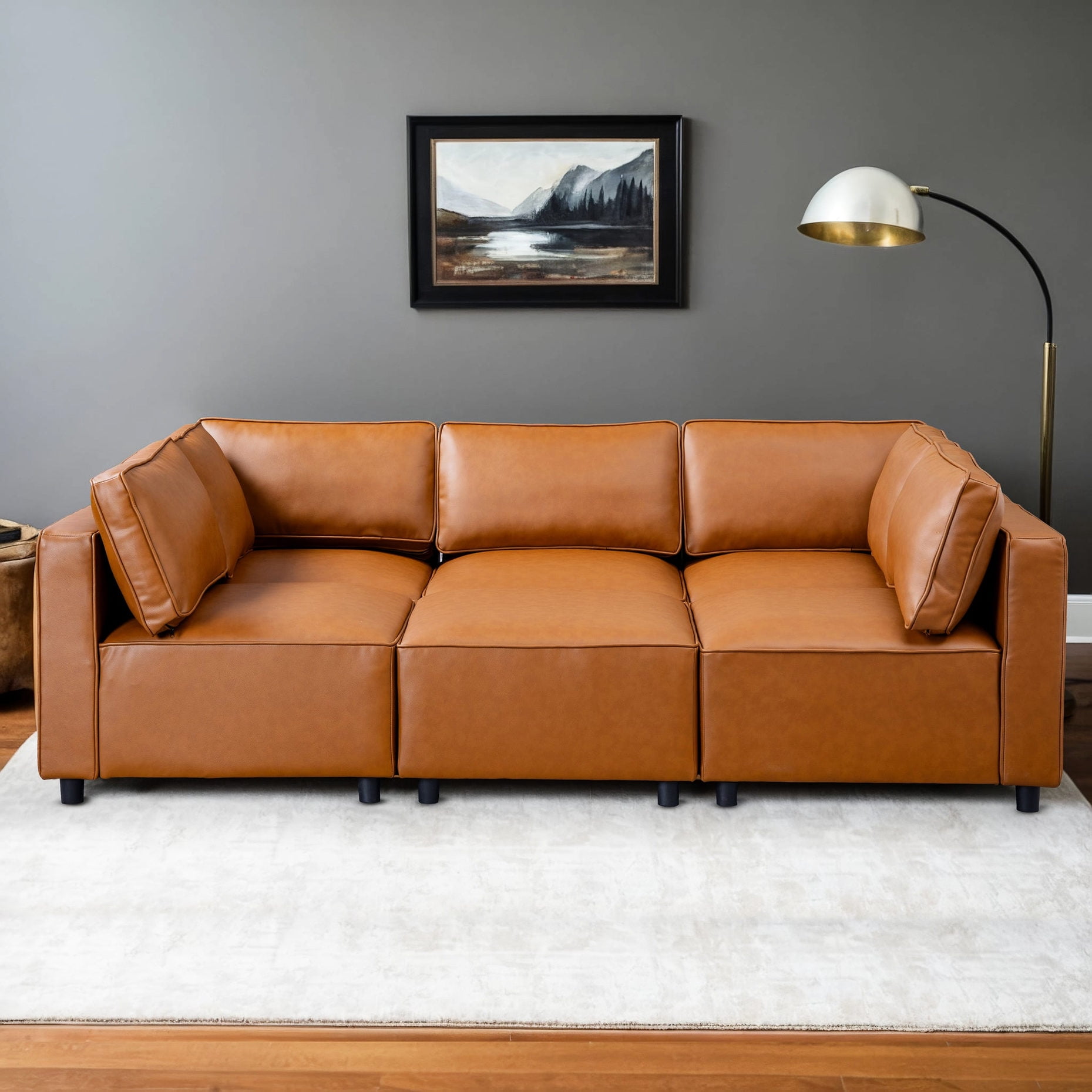 Take A Look About Vegan Leather Modular Sofa