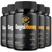 CogniHoney Advanced Formula Brain Support Pills Maximum Strength Supplement Cogni Honey 300 Capsules