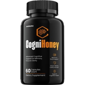 CogniHoney Capsules Cogni Honey Natural Blend Memory Focus Brain Support Supplement, 1 Pack, 60 Capsules