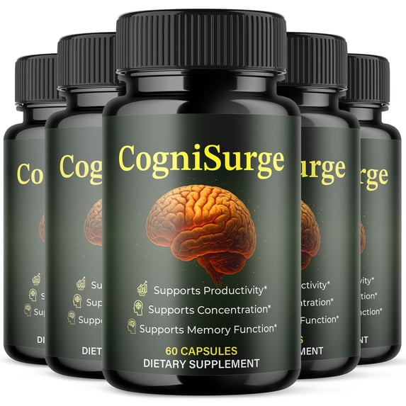 CogniSurge Advanced Formula Brain Support Pills Maximum Strength Supplement Cogni Surge 300 Capsules