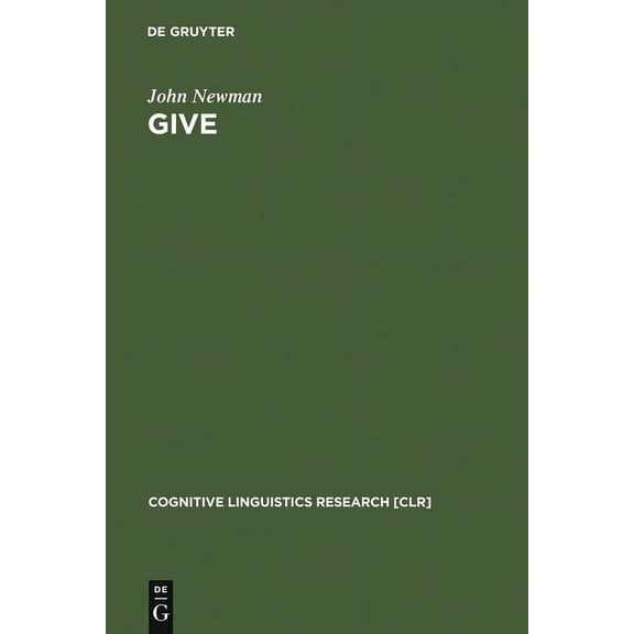 Cognitive Linguistics Research Give, Book 7, (Hardcover)