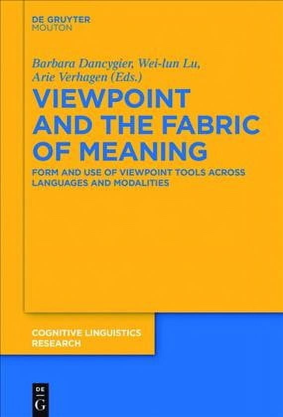 【値下げ】 Cognitive Linguistics of Fabric the and Viewpoint Research: 洋書