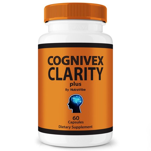 Cognivex Clarity Plus Pills Daily Formula with a Natural Blend to Help Maintain Focus, Memory & Concentration | Clean, Gentle, Easy-to-Swallow Capsules for Everyday Sharpness (60 Capsules)