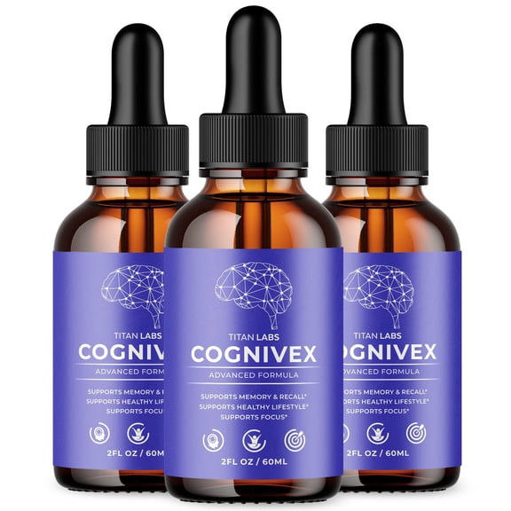 Cognivex Drops Advanced Formula Brain Support Supplement Cogni Vex 90 Servings