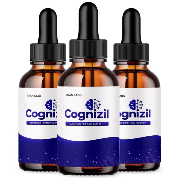 Cognizil Drops Advanced Formula Brain Support Supplement Cogni Zil (3 Pack)