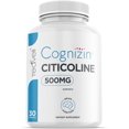 thumbnail interactive-video image 1 of Cognizin Citicoline- 500mg CDP Choline Supplement- Clinically Studied Brain Supplement to Support Clarity, Concentration and Memory – Most Bioavailable Form of Choline Supplements - 30 Servings, 1 of 3