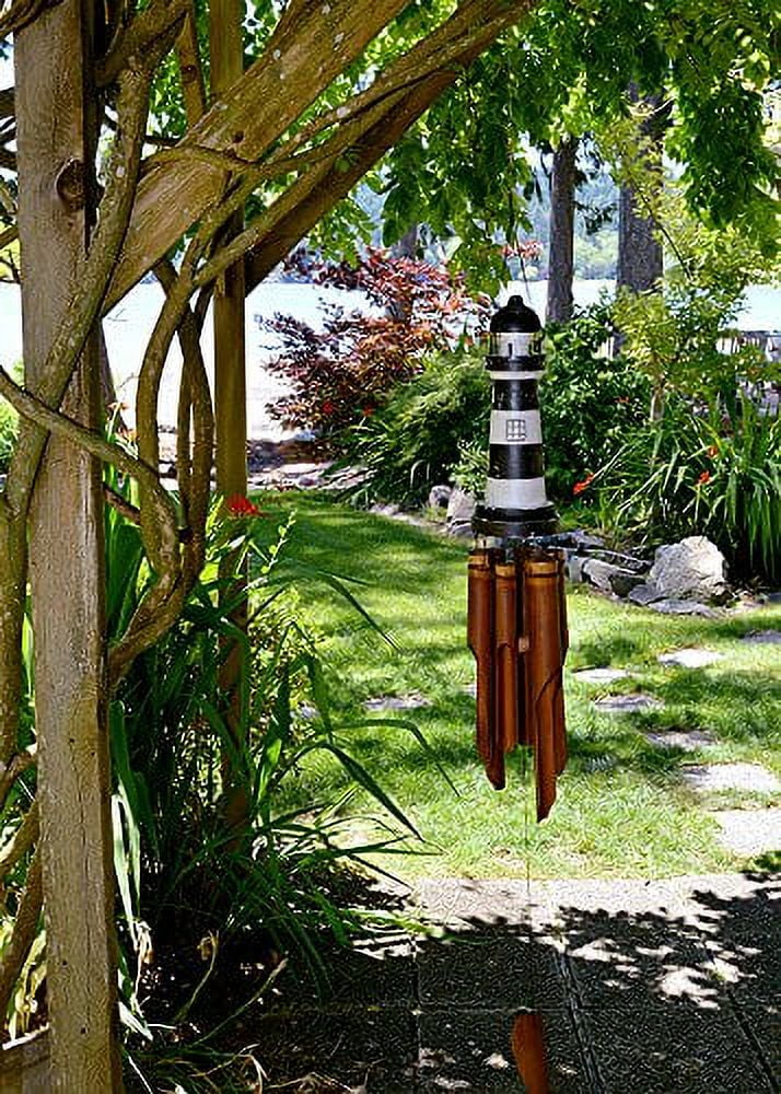 Cohasset 151 12-Inch Carved Lighthouse Wind Chime