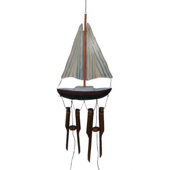 Sail Boat Bamboo Wind Chime