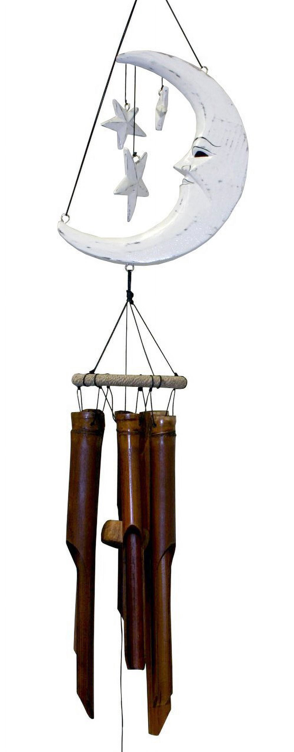 Cohasset Windspiel ‚Burnt Flower‘ – Handgefertigte Klangspirale Aus Bambus