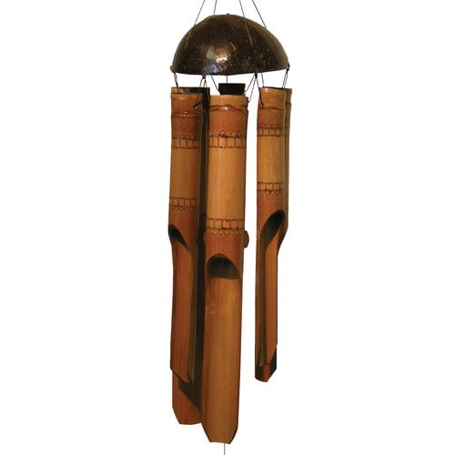 Cohasset Gifts & Garden Weather Resistant Wood Abstract Wind Chime