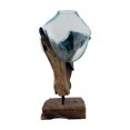 thumbnail image 1 of Cohasset Gifts Standing 18" Tall Molten Glass & Wood Standing, 1 of 1