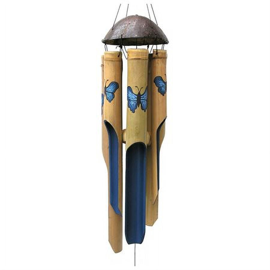 Cohasset Imports Blue Butterfly Med. Wind Chime - CH127