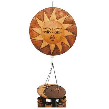 Cohasset Imports Natural Sun-Moon Wind Chime - CH103N