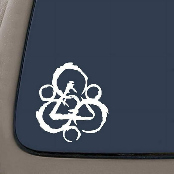 Coheed and Cambria Logo Car Decal / Sticker - White | 5.5-Inches Wide | Car Truck Van SUV Laptop Macbook Wall Decals