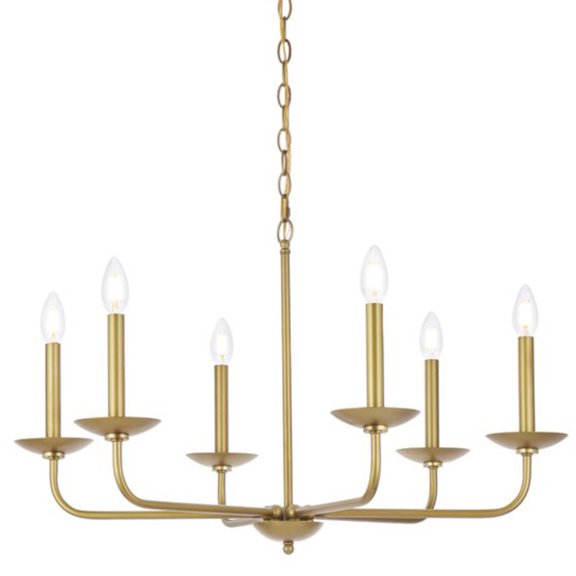 Cohen 30 inch pendant in brass