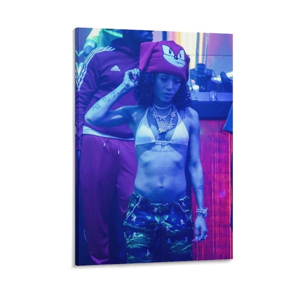 Coi Leray Rap Singer Poster (10) Canvas Art Poster and Wall Art Picture Print Modern Family bedroom Decor Posters 24x36inch(60x90cm)