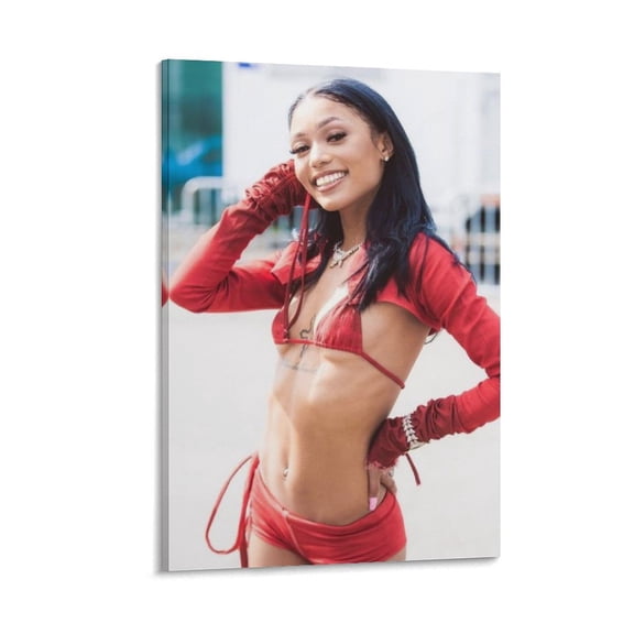 Coi Leray Rap Singer Poster (5) Room Aesthetic Poster Print Art Wall Painting Canvas Posters Gifts Modern Bedroom Decor 24x36inch(60x90cm)