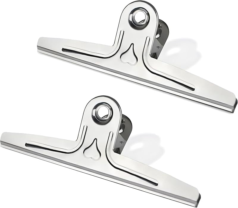 Scripts Bull Clips Coideal Extra Large Bulldog Clips Black, 2 Pcs Heavy-Duty Jumbo Bull ...