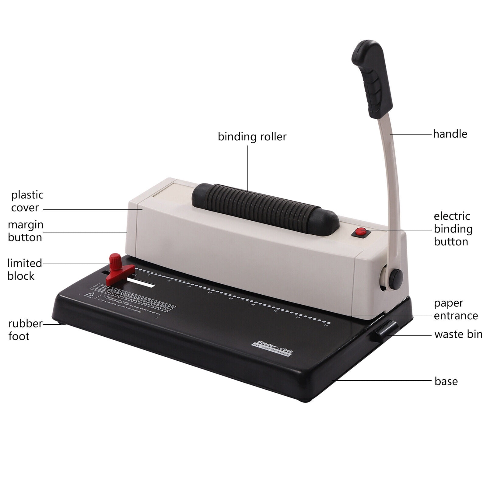 Coil Binding Machine Copy Stores Files A4 Ltr A5 Paper Punching Coil