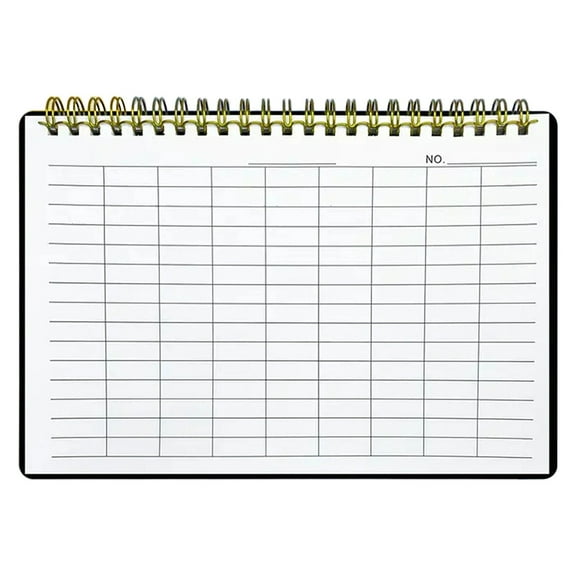 Coil-Bound Notebook with Checked Pattern – 60 Pages, 8.5" x 11", Horizontal Version, Blank Grid Pages for Note-Taking, Sketching, or Planning
