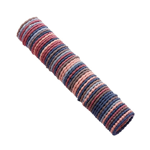 Coil Hair Ties for Thick Hair Small Hair Elastics 2mm Things under 5 Cotton Hair Ties Hair Bun Holder Hair Bonnets for Thin Hair Ties Nylon Hair Elastics Hair Dies for Women Light Natural Hair