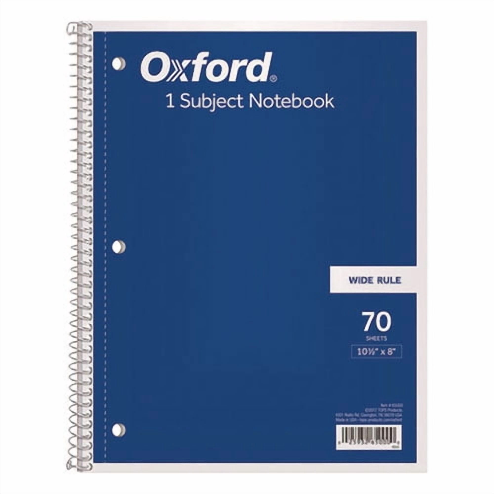 Coil-Lock Wirebound Notebook, 3-Hole Punched, Wide/Legal Rule, Randomly Assorted Cover Color, (70) 1 | Bundle of 10